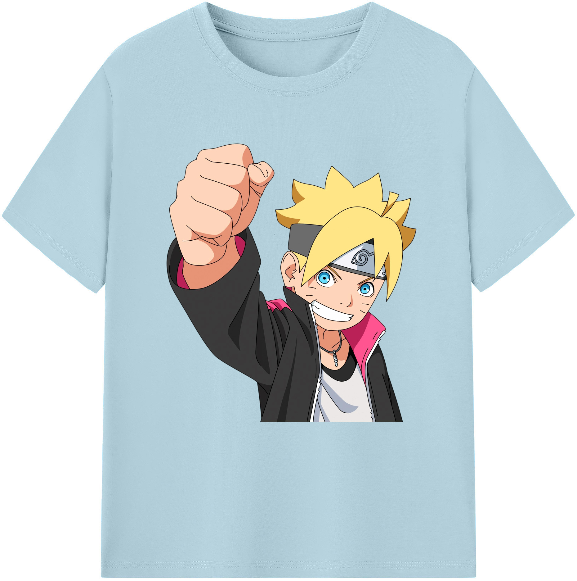 （画像用） NARUTO -ナルト- うずまき ボルト Uzumaki Boruto 綿100％半袖Tシャツ（フロントプリント）